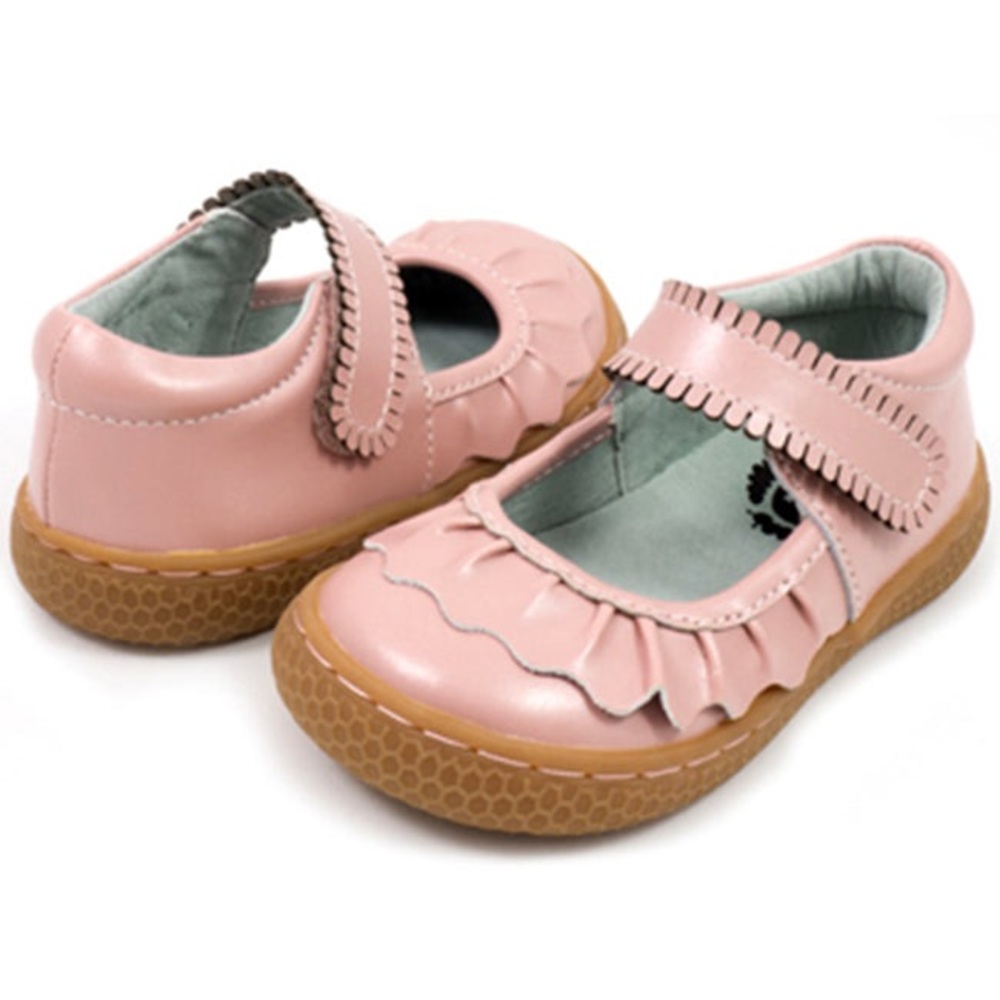 Livie & Luca Pink Rose Ruched Classic Mary Jane Sz 9